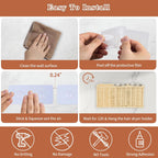 Hair Tool Organizer,Wall Mount Curling Iron Holder,Waterproof Wicker Hot Tools Organizer for Hair Dryer,Flat Irons,Curling Wands,Straighteners Storage,in Cabinet,Bathroom,Vanity (Nature)