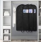 KIMBORA 43" Suit Bags for Closet Storage and Travel, Gusseted Hanging Garment Bags for Men Suit Cover With Handles for Clothes, Coats, Jackets, Shirts（3 Packs）