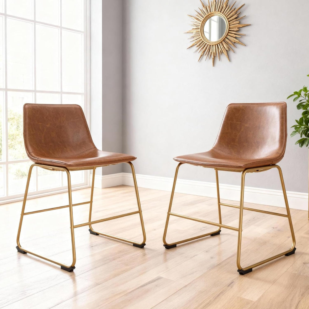 Signature Design by Ashley Crandox Dining Chairs Set of 2, Mid Century Modern...