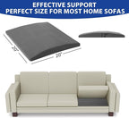 Sofa Couch Cushion Support for Sagging Seats, Trapezoidal 20" x 20" High Density Foam Replacement for Sofa Furniture Seats, Set of 3