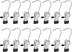 30 Pack Boot Hanger Legging Organizer for Closet, Boot Holder, Hanging Clips, Portable Multifunctional Hangers Single Clip Space Saving for Jeans, Hats, Tall Boots, Towels(Black)