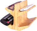 Decorative Remote Control Holder - Multiple Eyeglass Holder Stand - Remote Caddy for Table Bed - Wooden TV Remote Holder Storage - Coffee Table Organizer - Bedside Reading Glasses Holder