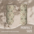 Boho Vintage Plastic Bag Holder, Reusable Grocery Bags Holder for Wall Mounting, Car Organizer, Boho Washable Shopping Bags Carrierfor Home Kitchen, Kitchen Pattern Garbage Bag 67