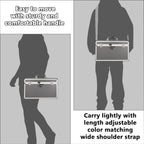 Storage Lock Box with Combination code, Lockable Medicine Storage Case, Empty First Aid Box, Security Lock Box, Multipurpose Lockbox for Home and Outdoor Use (Gray, X-Large)