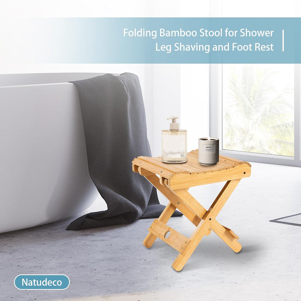 Foldable Bamboo Stoo l Outdoor Camping Stoo l Fishing Chair Stoo l Bamboo Ste...