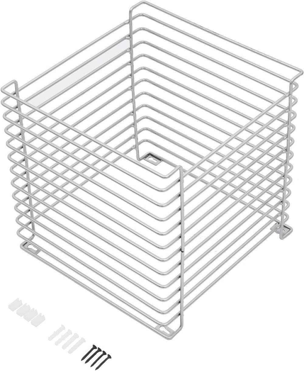 Square Geometry Retro Side Table, Linear Metal End Table, Iron Multi-Purpose ...