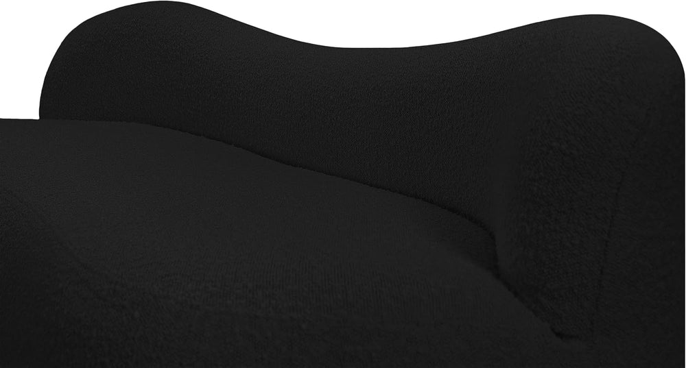Meridian Furniture 119Black Flair Collection Modern | Contemporary Boucle Fab...