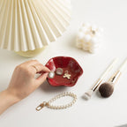 Ceramic Ring Dish, Jewelry Trinket Tray for Rings and Earrings | Keeps rings, earrings and other small jewelry in one easy-to-find place on a nightstand, vanity or bathroom counter.