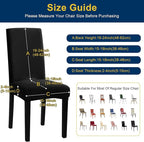 Chair Covers, Stretch Kitchen Dining Room Chair Covers Set of 6, Removable Washable Dining Chair Slipcovers for Home, Hotel, Banque