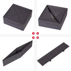 DIOMMELL 6 Pack Foldable Cloth Storage Box Closet Dresser Drawer Organizer Fabric Baskets Bins Containers Divider for Clothes Underwear Bras Socks Lingerie Clothing, Dark Grey 22-2000