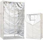Waterproof Shelf Cover,Outdoor 600D Heavy Duty Dustproof Storage Shelves Cover,48''x19''x72'' Shelf Covers for Wire Shelving with Zippers,Storage Rack Covers with Clear Front