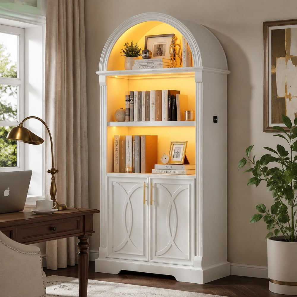 Vlsrka Kitchen Pantry Storage Cabinets with Adjustable Shelves, 71" Tall...