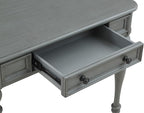 OSP Home Furnishings Country Meadows 36 Inch Writing Desk with Drawer, Plantation Grey