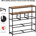 Tohomeor TV Stand with Power Oulet Dresser with Charging Station & LED Light with 8 Fabric Drawers for Living Room Storage Chest of Drawers Retro Dresser with Open Shelf Wooden Top