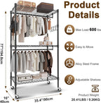Whitmor Modern Industrial Wardrobe
