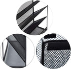 EASEPRES Hanging File Holder Organizer, 6 Tier Mesh Metal Wall Mount Document Letter Tray Organizer for Office Home, Black