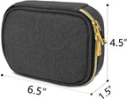 Teamoy Small Jewelry Travel Case, Portable Jewelry Organizer Bag for Earrings, Necklace, Rings and More, Small, Black-(Bag Only)