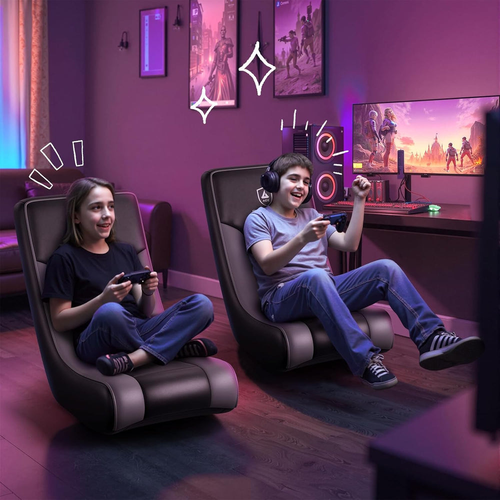 GTPLAYER Floor Rocker Gaming Chair – Adjustable Angle Limiter, Ultra Lightwei...