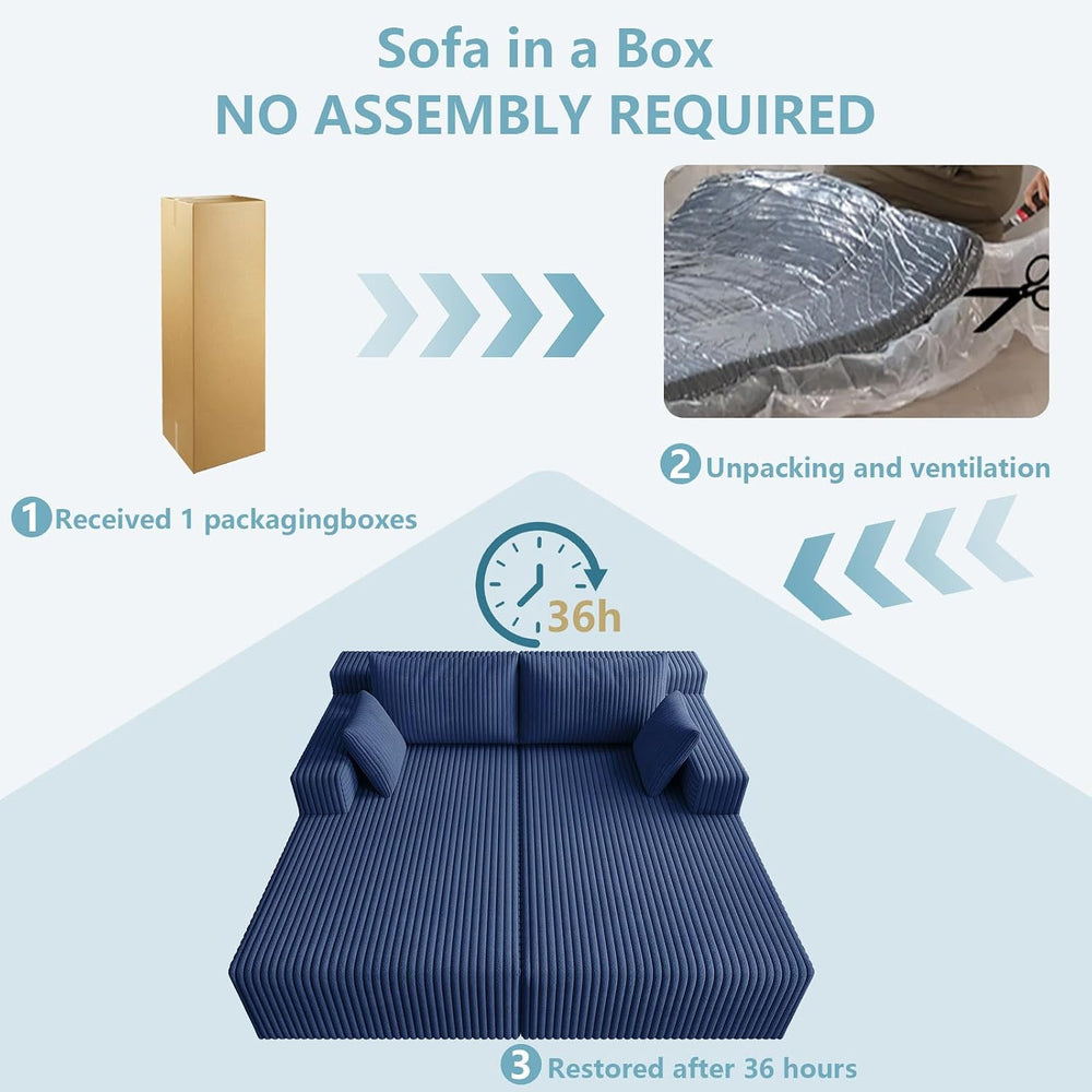LUCKHAO 71" Oversized Chaise Lounge Chair,Sectional Double Lounge Chaise...