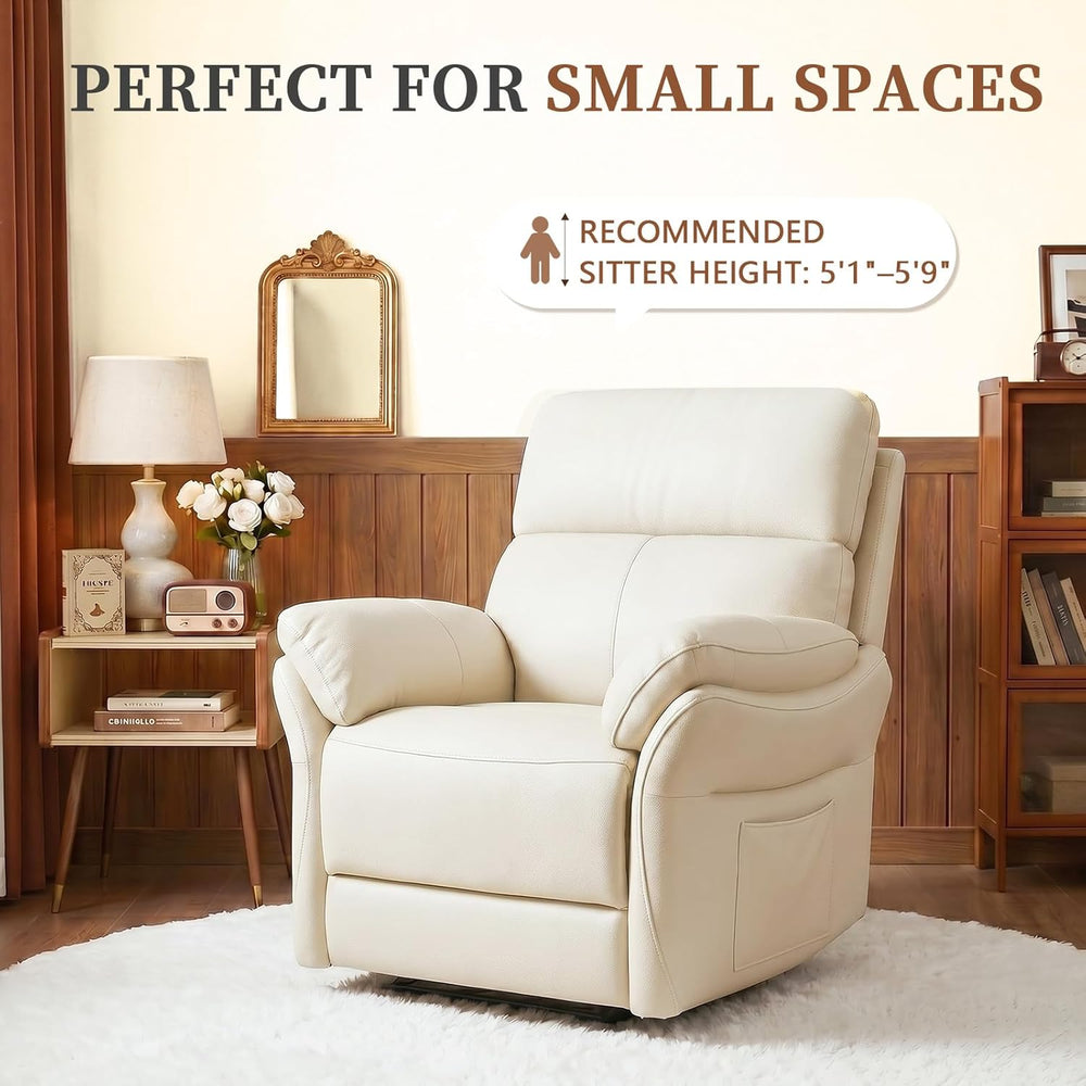 AIRSKY Genuine Leather Recliner Chair for Adults