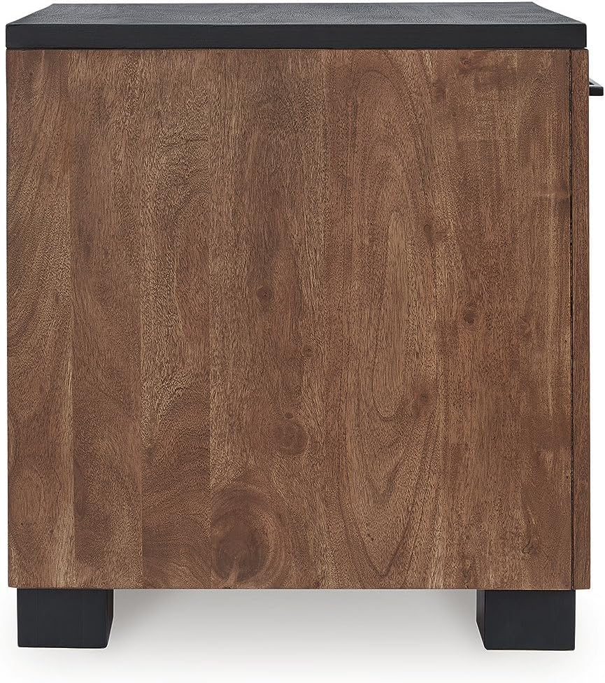 Signature Design by Ashley Kallari Industrial Chairside End Table with Cabine...