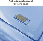 Acrimet Facility 2 Tier Letter Tray, Front Load, Letter Size/A4, Desktop File Organizer, Plastic (Clear Blue Color)