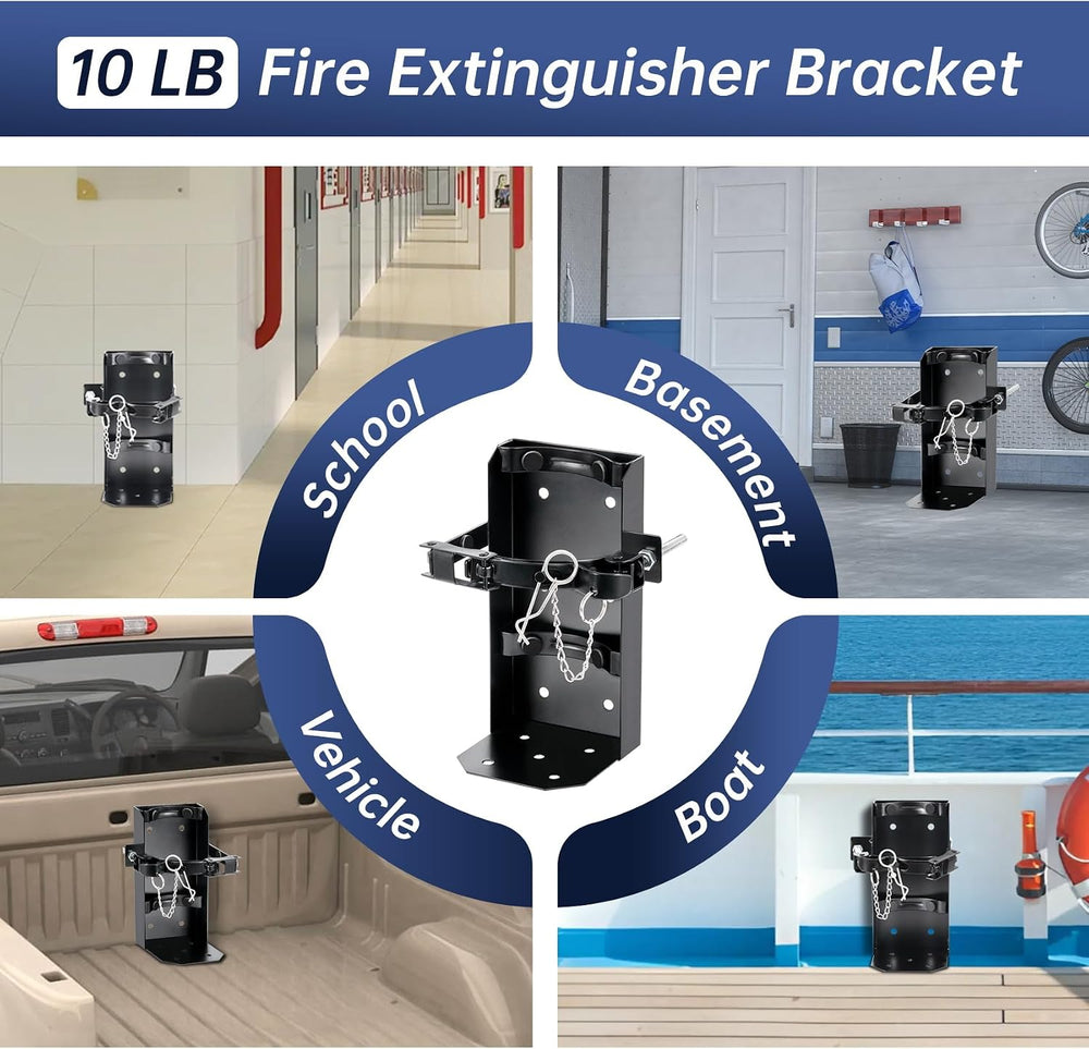 New 10 LB Fire Extinguisher Mount, Heavy Duty Fire Extinguisher Bracket St12 ...