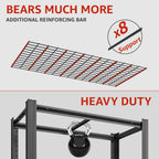 Extra Large/Big 55.12"W Father&I Industrial 6-Heavy-Dudy-Shelf-Rack Utility Tall Garage/Warehouse Shelving Metal/Steel Storage Shelves Unit/System Adjustable for Bin/Shed, 84"*55.12*24", Black