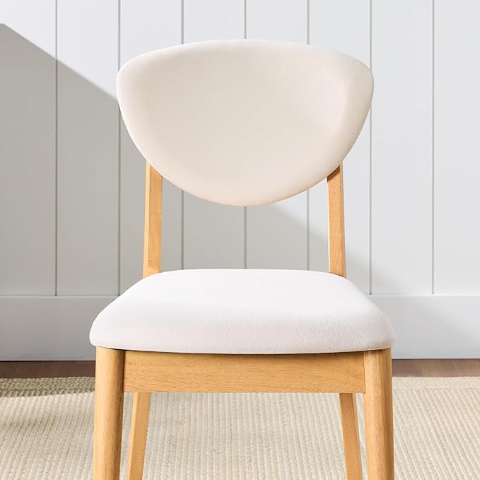 Best Choice Products Dining Chairs Set of 2, Mid-Century Modern Upholstered W...
