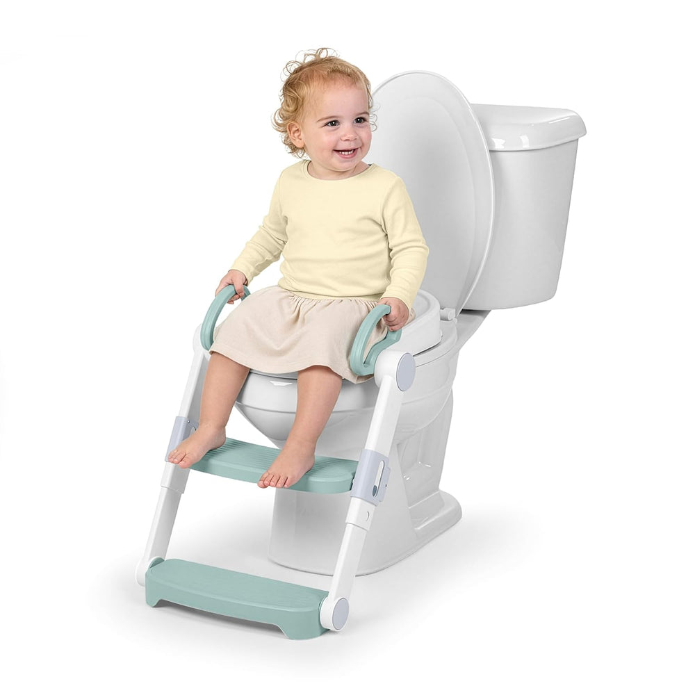 Ingenuity Foldaway Ladder Potty, Adjustable Step Stool Toilet Trainer Seat, F...
