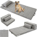 Tri-Fold Futon Mattress,Foldable Japanese Floor Sleep Mattress,High-Density Foam Tatami Bed Mat with Corduroy Cover,Nap Pad & Floor Lounger for Dormitory & Small Space(Charcoal Gray,63x26)