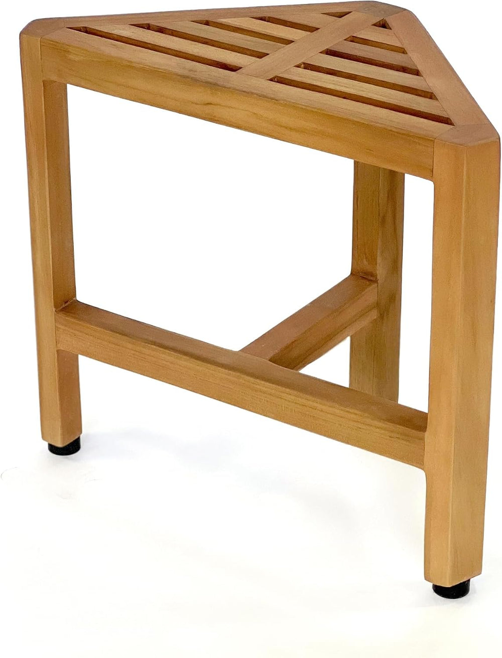 Asta Biro Solid Teak Shower/Bath/Spa Corner Foot Stool, TB-008