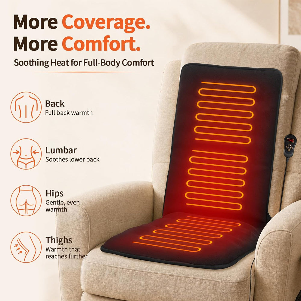 Heated Seat Cushion for Office Chair, 7 Heat Levels Thick Heating Chair Pad