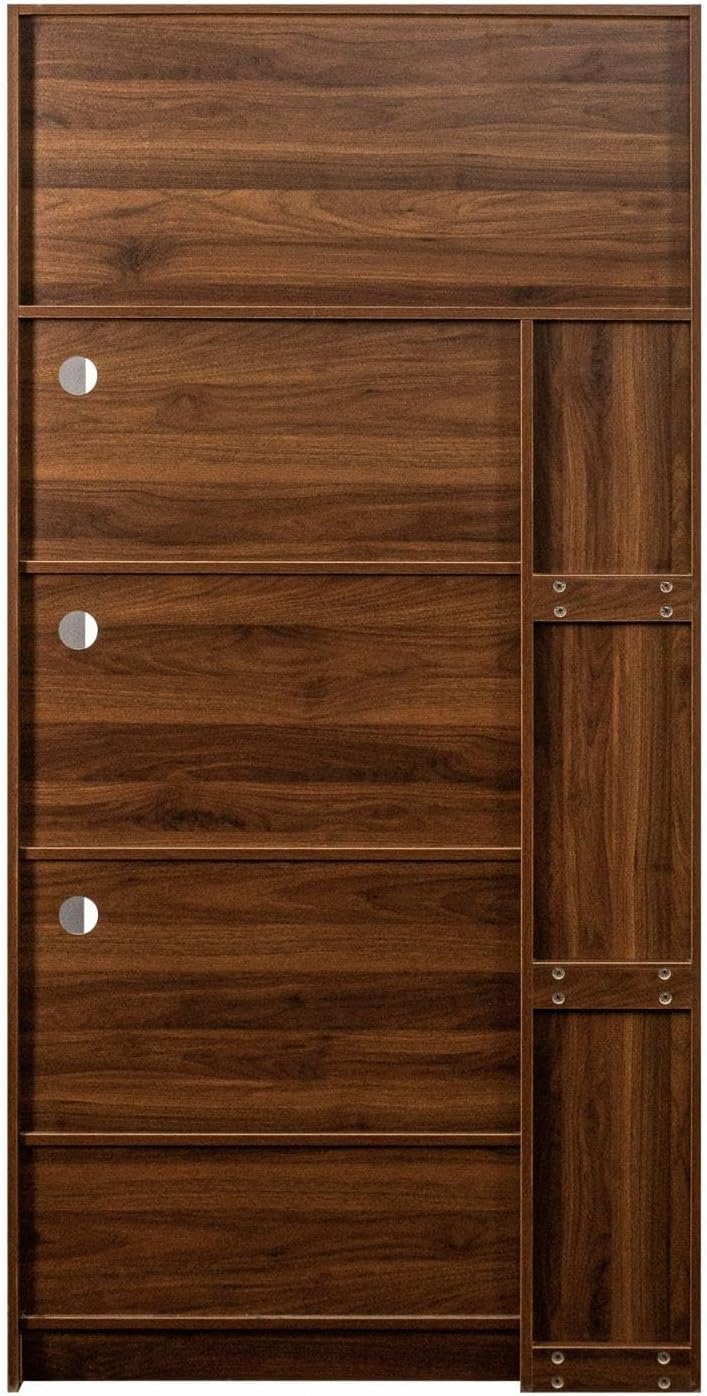 70.87" Kitchen Pantry Cabinet with Multi-Functional Pull-Out Storage She...