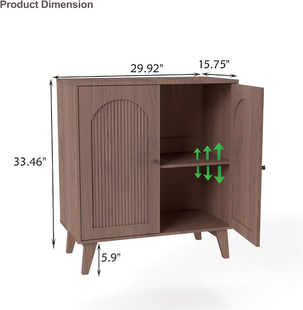 Sideboard Buffet Cabinet with Storage, Modern Accent Cabinet with Adjustable ...