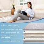 ZonLi Japanese Floor Mattress Futon Mattress Twin Size, Thicken Roll Up Tatami Mat Washable Cover, Portable & Foldable Floor Bed Mattress for Sleeping, Dormitory, Adult