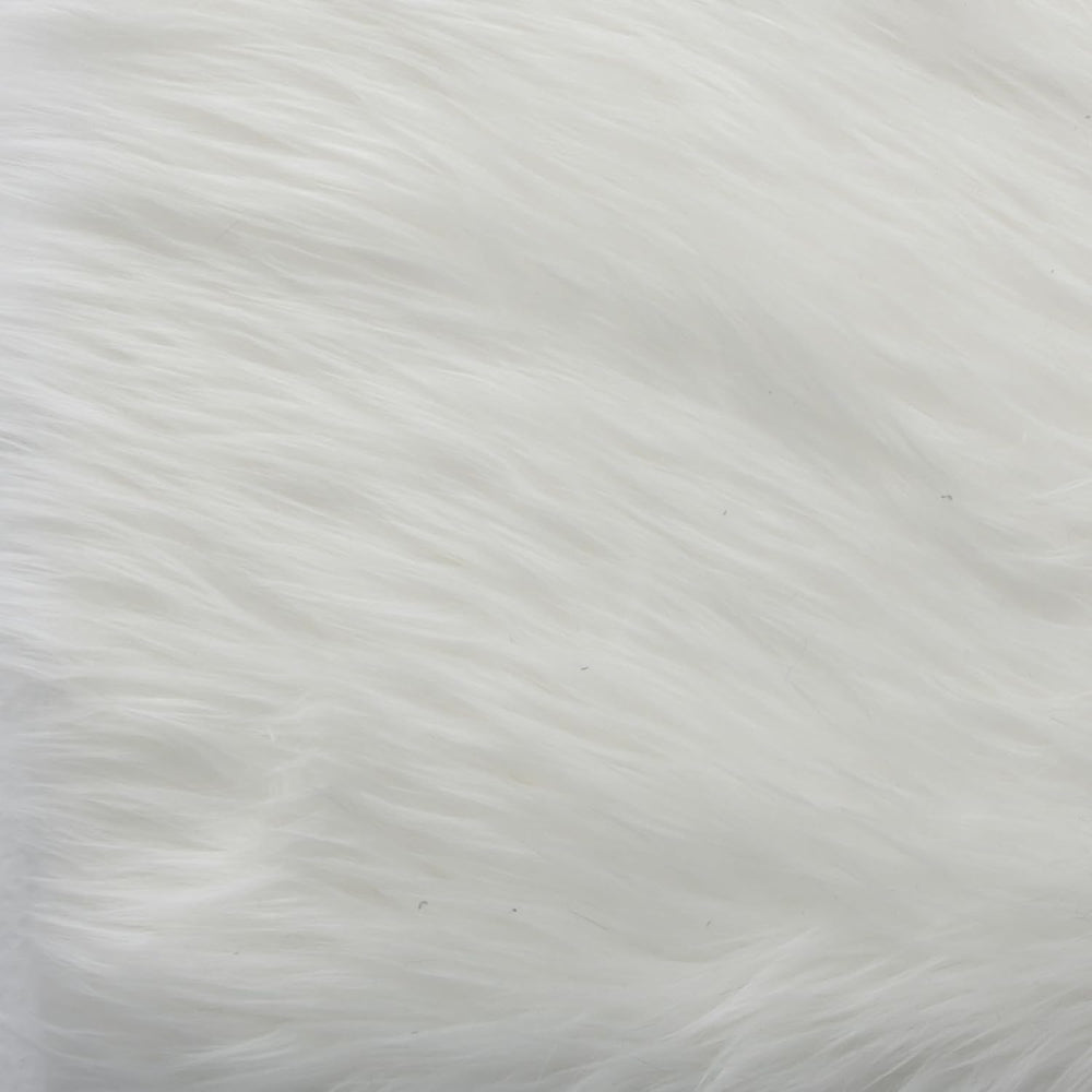 Big Joe Lotus Teardrop Bean Bag Cover Only, Ivory Short Shag, Soft Faux Fur