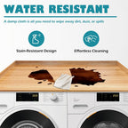 Royxen Laundry Countertop Solid Wood, Countertop for All Front-Loaded Washing Machine and Dryer, Extra Room for Laundry Room, Oak