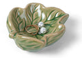 3.5' Green Cute Leave Ceramic Jewelry Tray for Dressing Table | Petite Bowl Keeps Rings, Earrings, Keys, and Keepsakes Visible on Vanities or Dressers, Making a Sweet Gift for Women