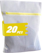 20 Pcs Medium Laundry Bags for Washing Machine, Lingerie Bags for Washing Delicates, Durable Honeycomb Mesh Laundry Bags for Delicates