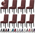 Chair Covers, Stretch Kitchen Chair Covers/Dining Room Chair Covers Set of 8, Removable Washable Dining Chair Slipcovers for Home, Hotel, Banquet