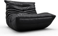 Fireside Chair, Oversized Armless Chair, Soft Microfiber Leather Floor Lounge Chair Lazy Sofa Accent Chair for Living Room Bedroom Salon Office