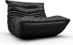 Fireside Chair, Oversized Armless Chair, Soft Microfiber Leather Floor Lounge Chair Lazy Sofa Accent Chair for Living Room Bedroom Salon Office