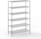 24" Deep x 60" Wide x 96" Height Wire Shelving Kit | 6-Tier | NSF Commercial Storage Rack Unit