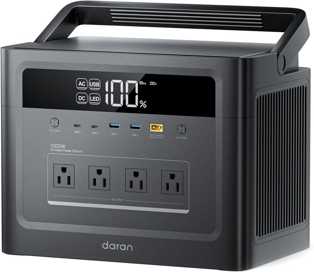 Portable Power Station 2000W Surge, Solar Generator 1000W, 960Wh