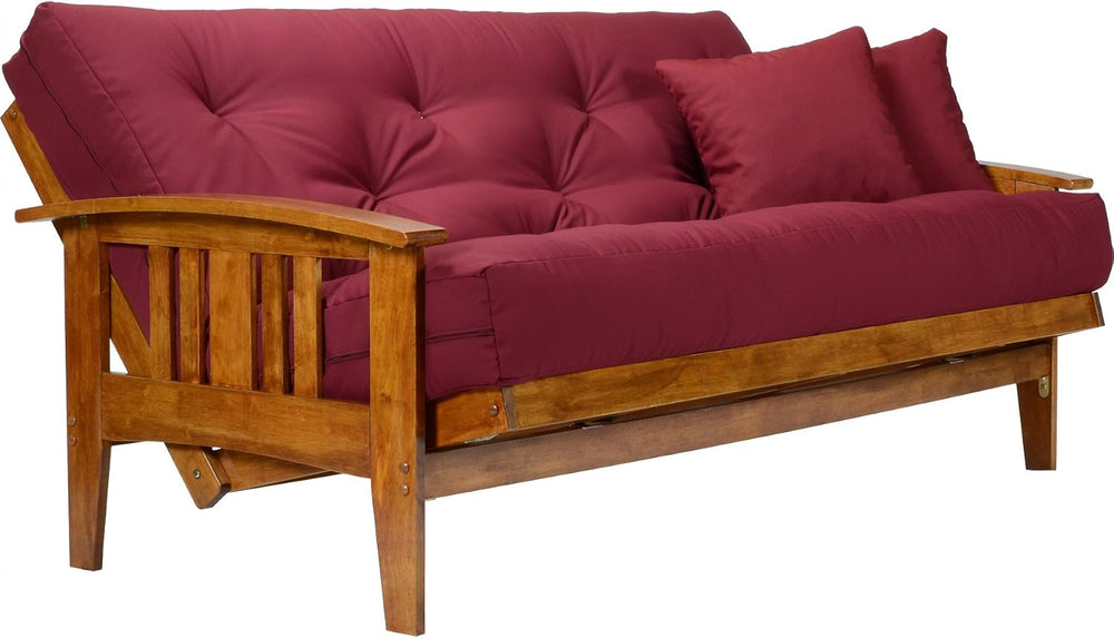Nirvana Futons Westfield Futon Frame - Queen Size (Frame Only), Solid Hardwoo...