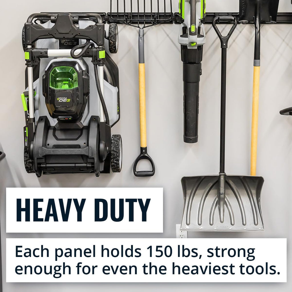 StoreYourBoard Garage Tool Organizer Wall Mount – Heavy Duty Garage Wall Organizer for Garage Organization and Storage, Broom Holder Wall Mount for Gardening Tools & Yard Tools – 48" Holds 450 lbs