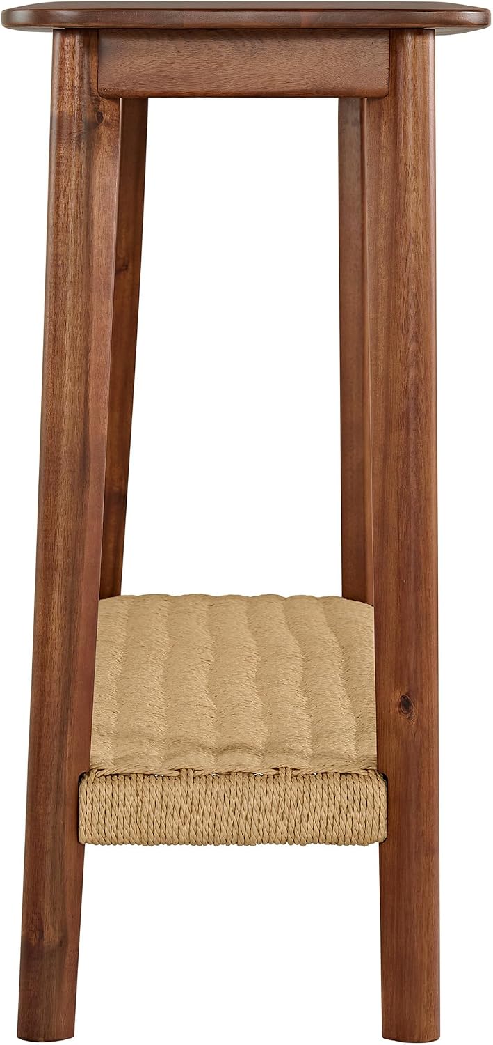 Alaterre Furniture Calais Solid Wood Console Table, Chestnut, 48”