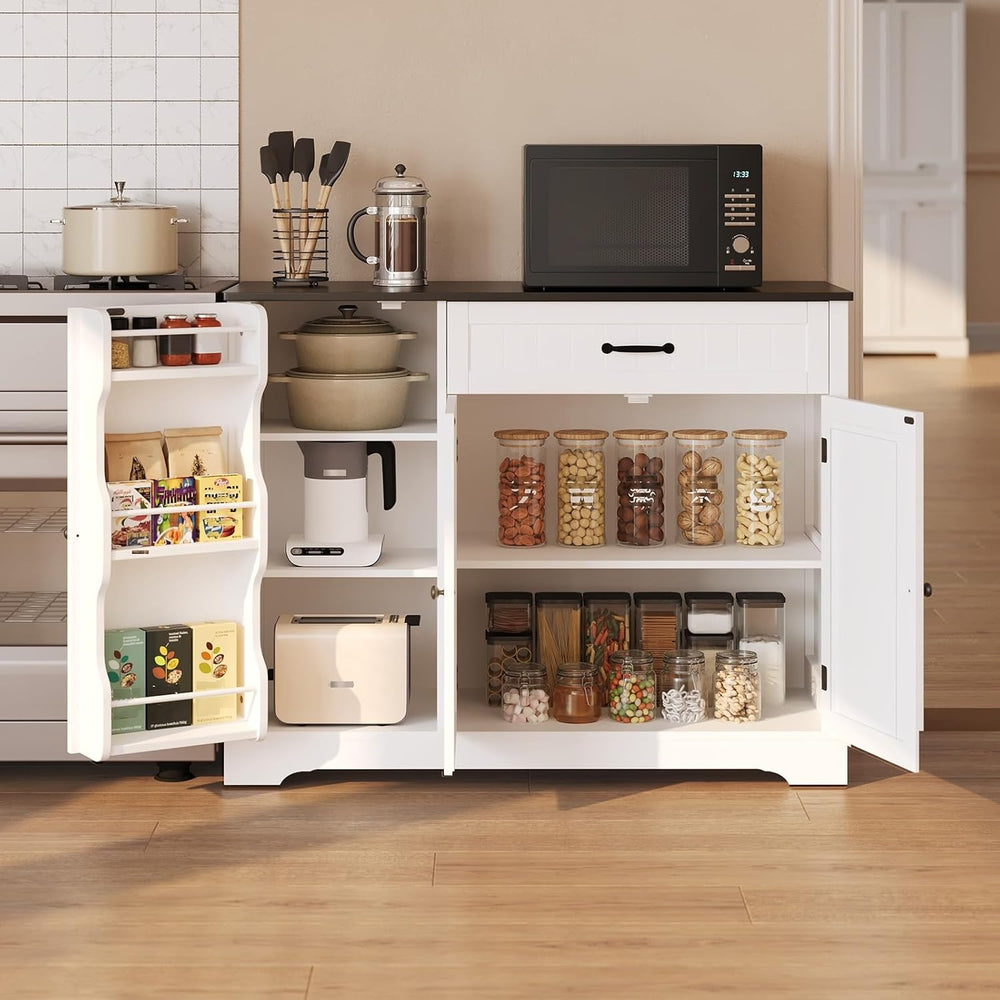 Gizoon Kitchen Coffee Bar Cabinet with Storage Kitchen Sideboard Buffet Cabin...