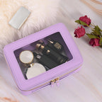 Aveniee Clear Makeup Bag Organizer,Large Travel Toiletry Bag for Women, Waterproof Cosmetic Pouch with Zippers,Car Organizers and Storage Case for Accessories,Lilac
